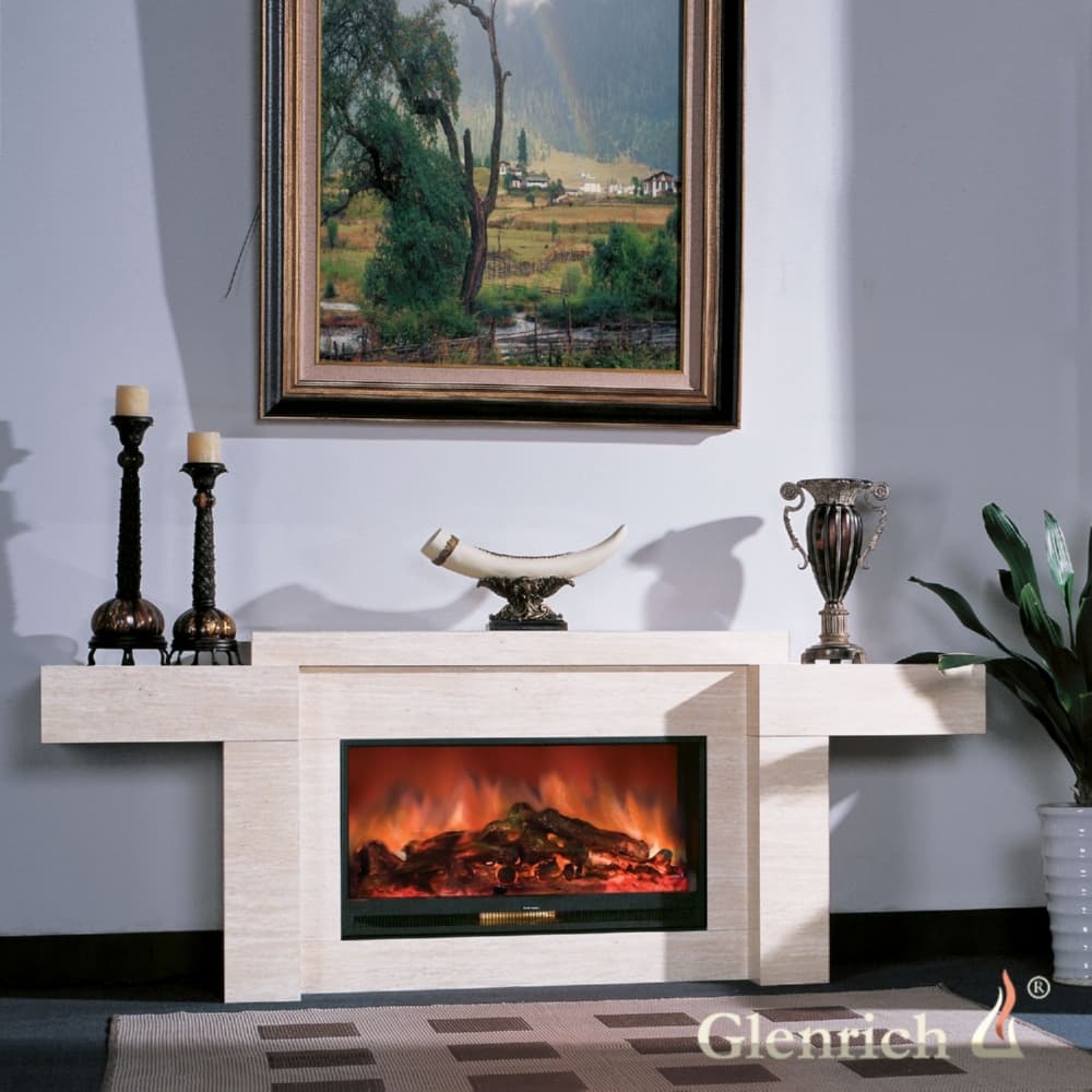 Каминокомплект Glenrich Европа Delux Premier S86 белый