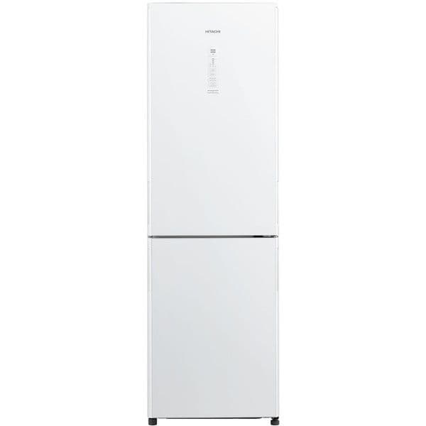 Отдельностоящий двухкамерный холодильник Hitachi R-BG410 PU6X GPW белое стекло