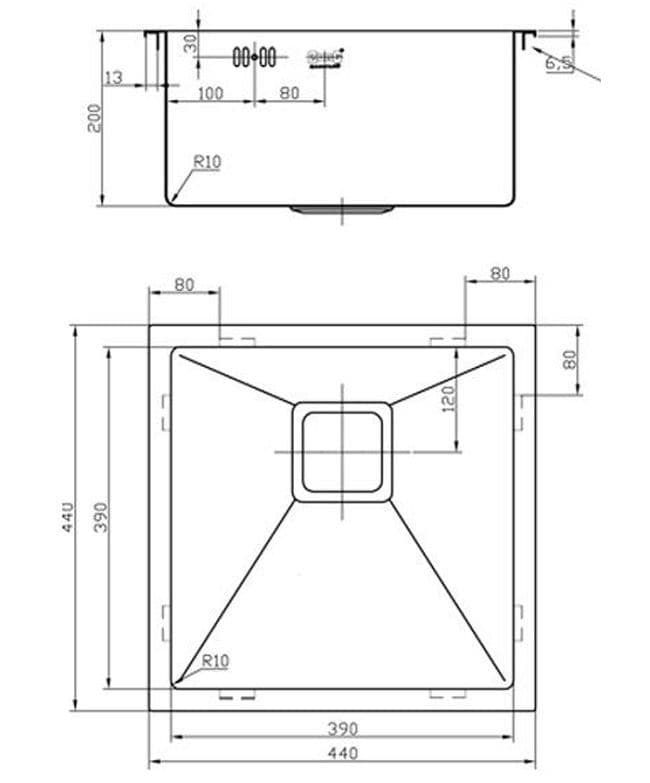 Кухонная мойка Zorg SZR-44 BRONZE