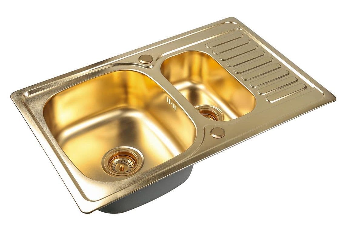 Кухонная мойка Zorg SZR-78-2-50 BRONZE