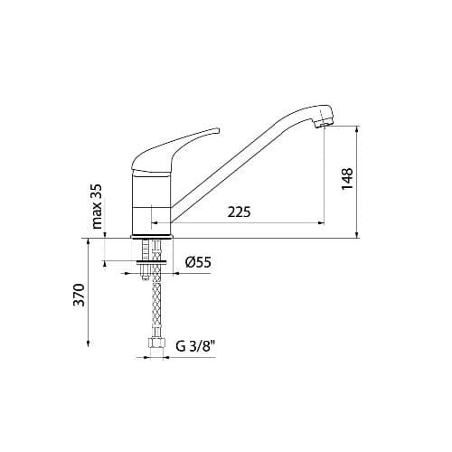 Смеситель Webert MARE MA920102 BLACK
