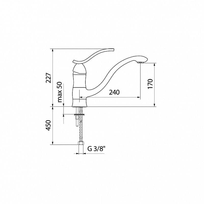 Смеситель Webert STRIKE SK920102 GREY