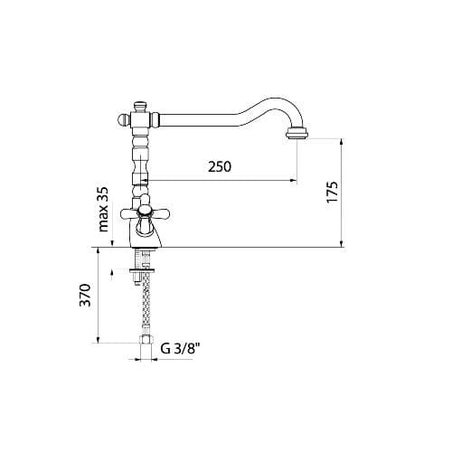 Смеситель Webert ARMONY AM780102015 CHROME