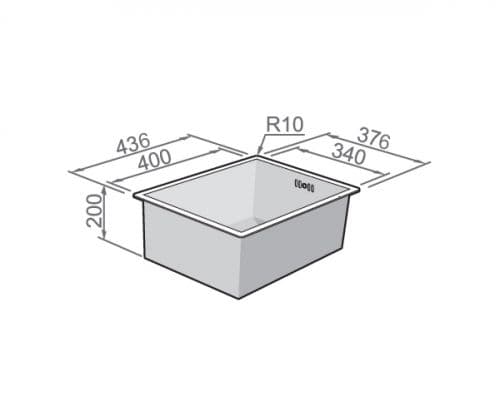 Кухонная мойка Rodi BOX LINE 34 LUX IN