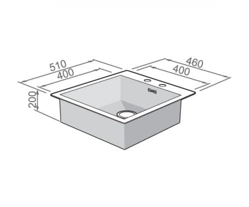 Кухонная мойка Rodi BOX LINE 46 INTEG