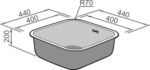 Кухонная мойка Rodi BAHIA UNDER