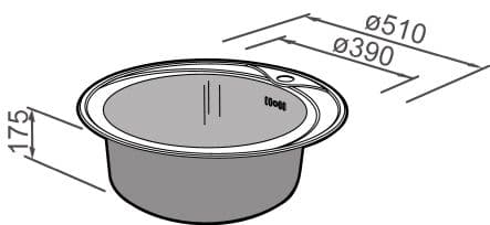 Кухонная мойка Rodi PIO REDONDO LUX 3,5