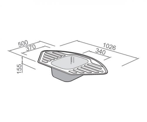 Кухонная мойка Rodi KRONOS EBE LINEN 3.5