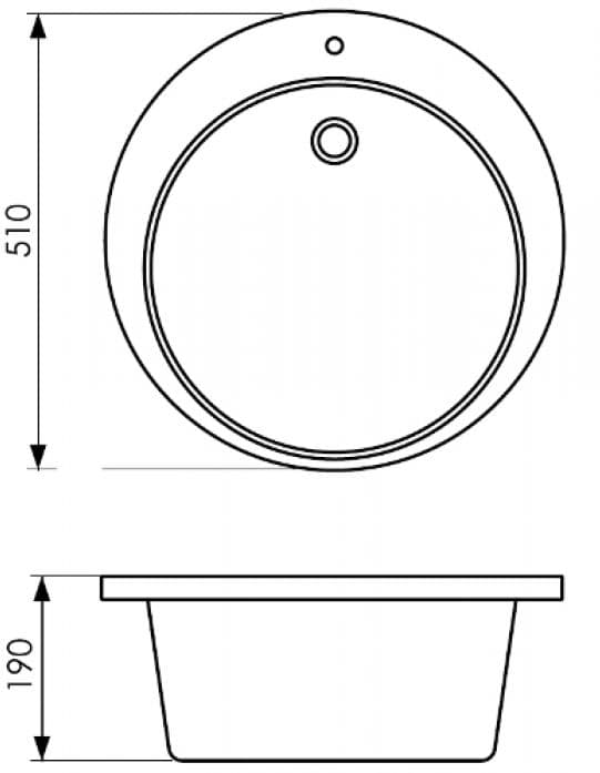 Кухонная мойка Whinstone АРГО А04 ЧЕРНЫЙ МЕТАЛЛИК