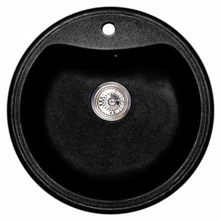 Кухонная мойка Whinstone БЕРН А07 ЧЕРНЫЙ МЕТАЛЛИК