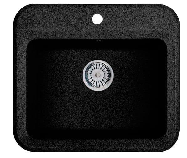 Кухонная мойка Whinstone ГАЛЛОН А13 ЧЕРНЫЙ МЕТАЛЛИК