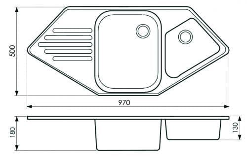 Кухонная мойка Whinstone АНДОРА Е04 БЕЖЕВЫЙ