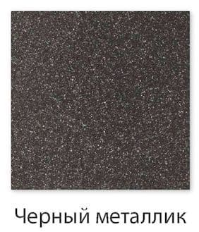 Кухонная мойка Whinstone МУНГО 650 РИВА В10 ЧЕРНЫЙ МЕТАЛЛИК