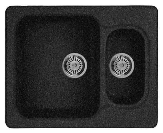 Кухонная мойка Whinstone ГАРДА С01 ЧЕРНЫЙ МЕТАЛЛИК