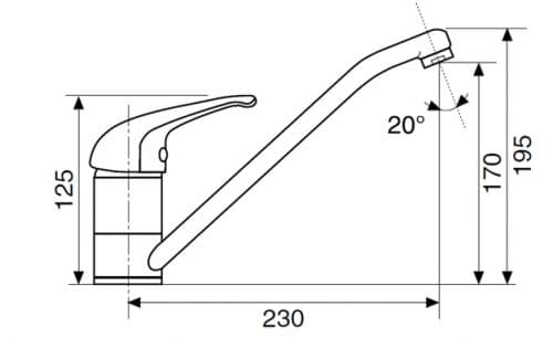 Смеситель Armando Vicario MIX/4 CHROME
