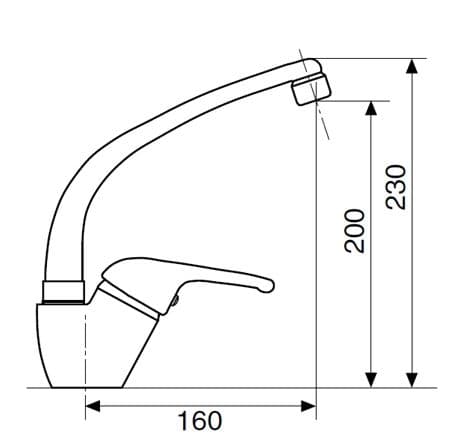 Смеситель Armando Vicario MIX/50 CHROME