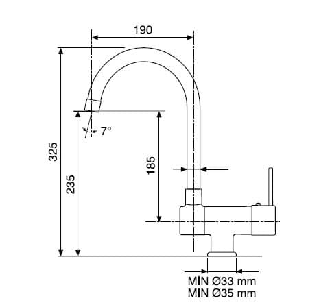 Смеситель Armando Vicario MIX/62 SF CHROME