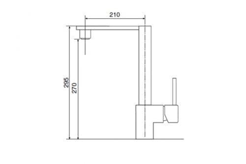 Смеситель Armando Vicario BOXER 3 CHROME