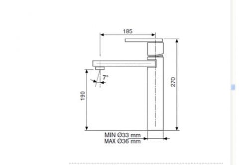 Смеситель Armando Vicario SERENO CHROME