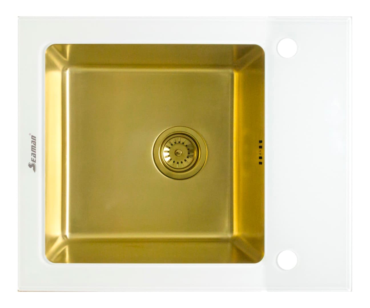 Кухонная мойка Seaman Eco Glass SMG-610W Gold (PVD)