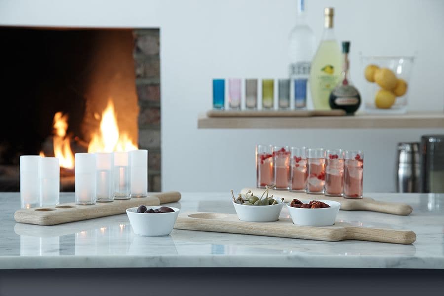 Набор стопок LSA Paddle 40 см прозрачное стекло