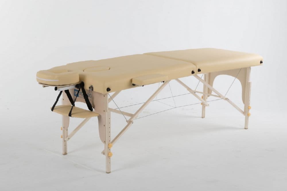 Массажный стол ErgoVita MASTER Бежевый+кремовые ноги