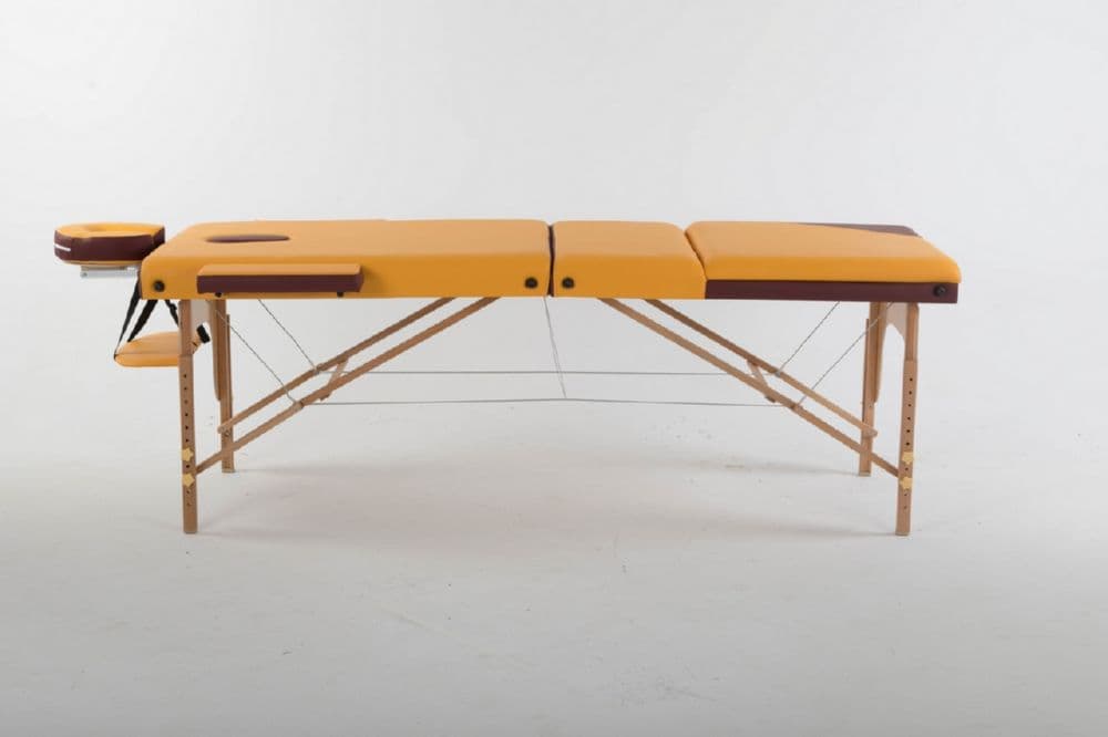 Массажный стол ErgoVita MASTER COMFORT PLUS Оранжевый (осн)+бордовый