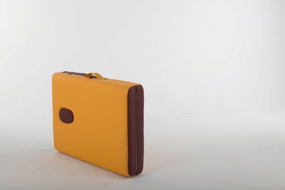 Массажный стол ErgoVita MASTER COMFORT PLUS Оранжевый (осн)+бордовый