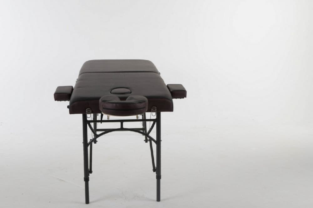 Массажный стол ErgoVita MASTER ALU Черный(осн)+коричневый