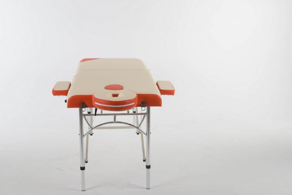 Массажный стол ErgoVita MASTER ALU Кремовый (осн)+оранжевый