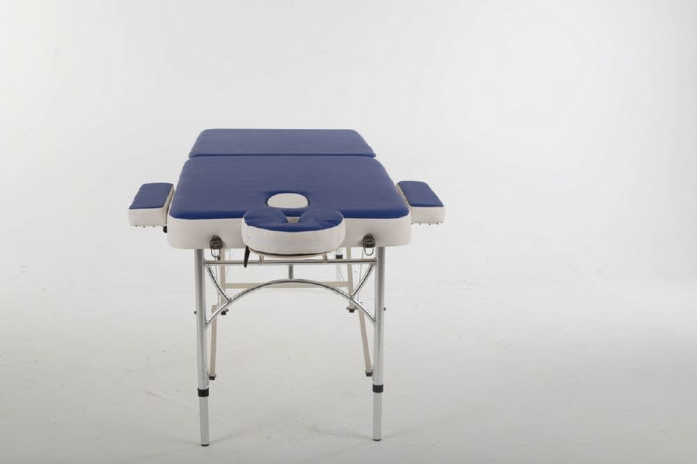 Массажный стол ErgoVita MASTER ALU COMFORT Синий (осн)+белый