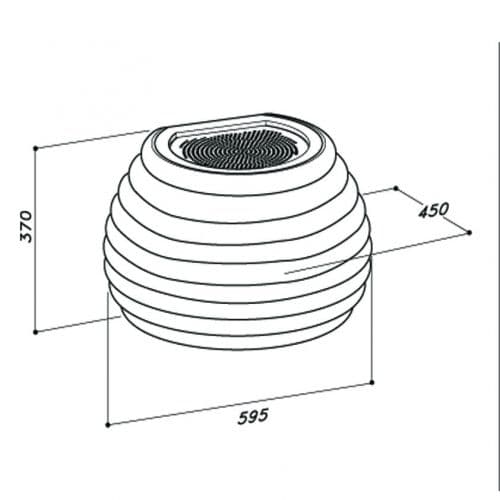 Пристенная вытяжка Sirius SLT104 SNOOP gold