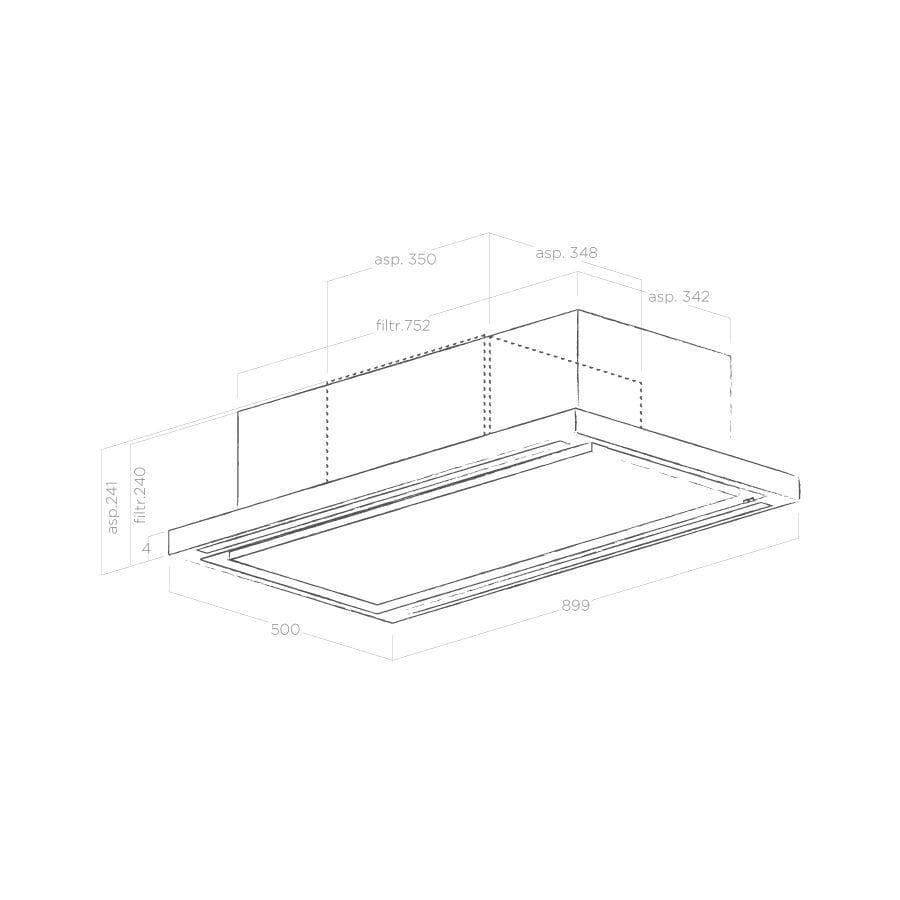 Потолочная вытяжка Elica CLOUD SEVEN IX/A/90