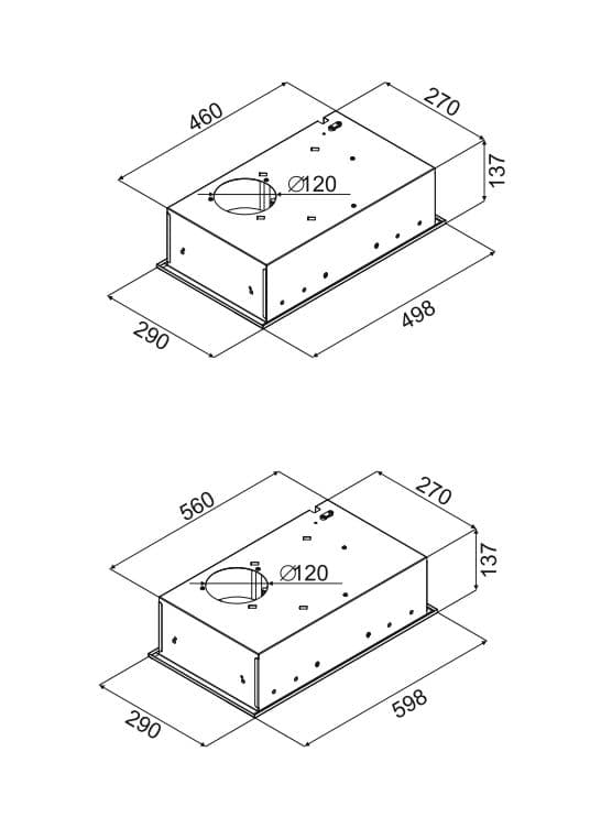 Встраиваемая вытяжка Konigin Inbox Inox 50