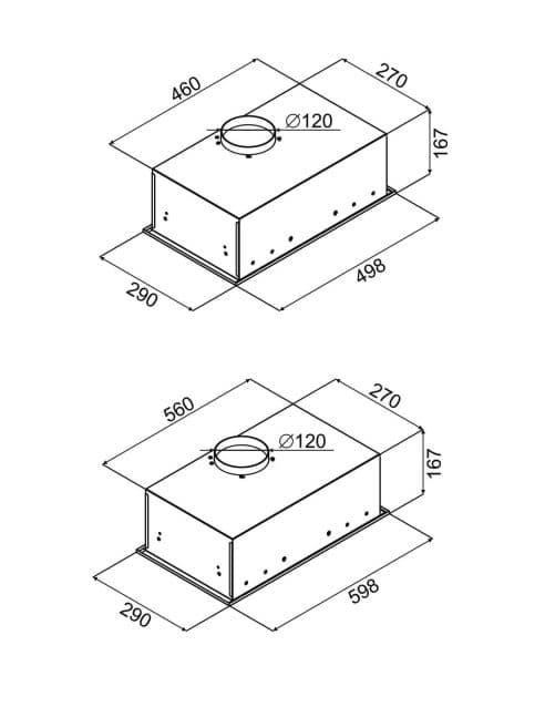 Встраиваемая вытяжка Konigin Inbox Plus Inox 50