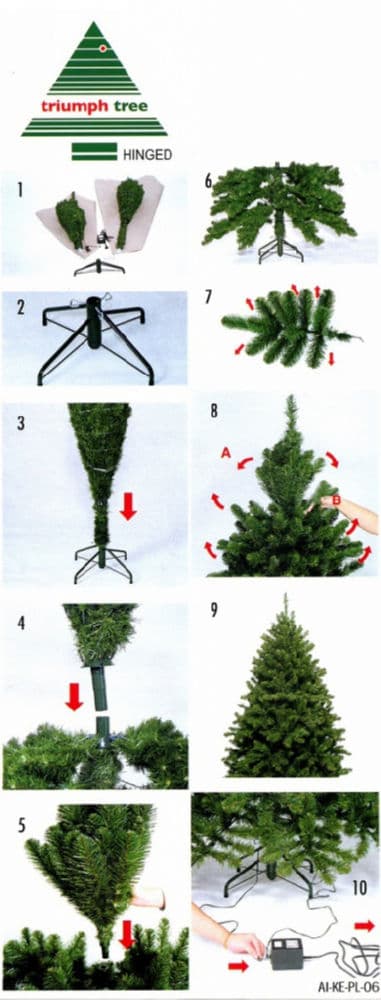 Искусственная ель Triumph Tree ЛЕСНАЯ КРАСАВИЦА 155 СМ 152 ЛАМПЫ ЗЕЛЕНАЯ