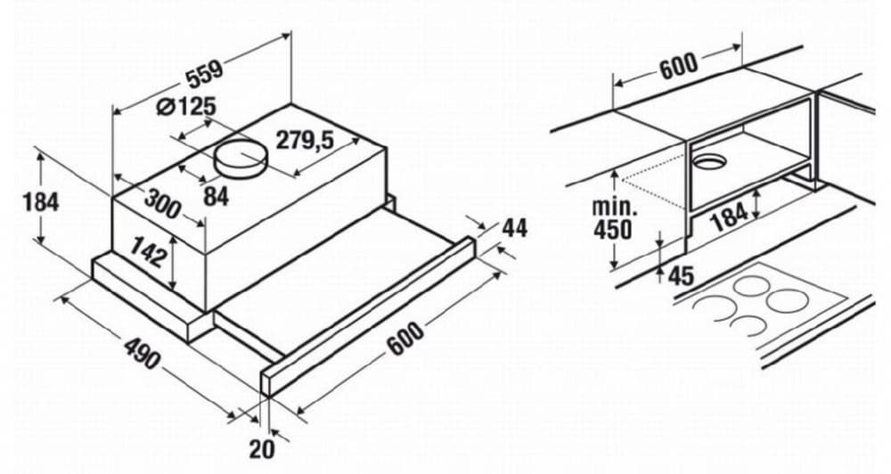 Встраиваемая вытяжка Kuppersbusch DEF6300.0E