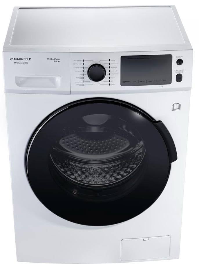 Отдельностоящая стиральная машина с сушкой Maunfeld MFWM1586WH
