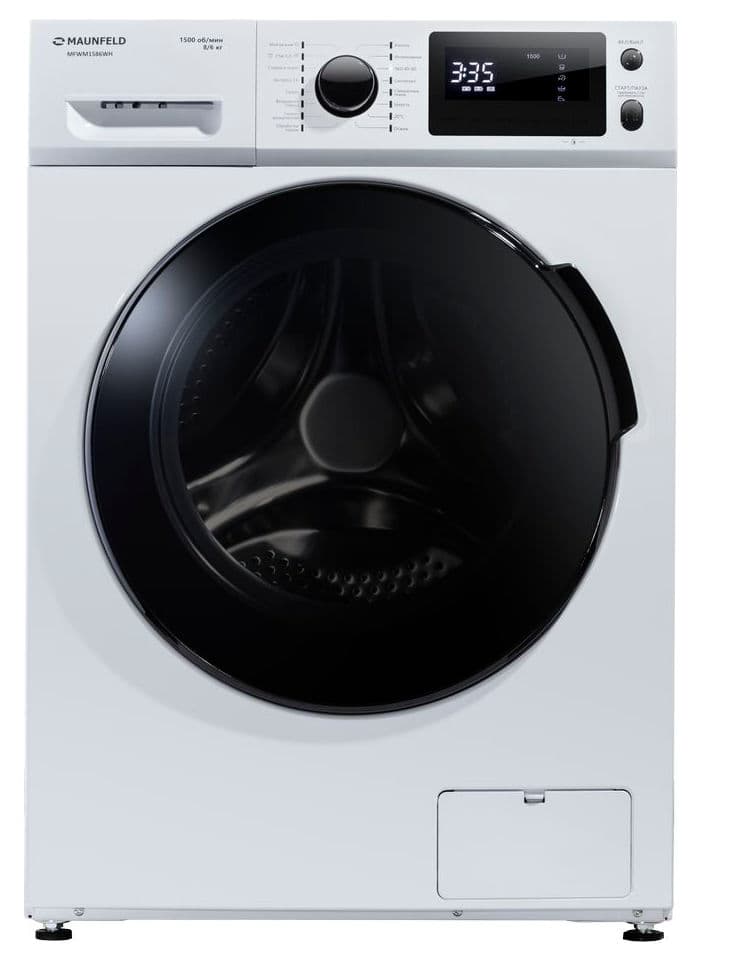 Отдельностоящая стиральная машина с сушкой Maunfeld MFWM1586WH