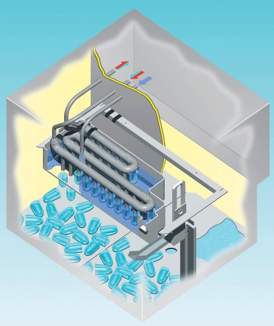 Встраиваемый льдогенератор Wessamat BLUE-LINE W29 LE