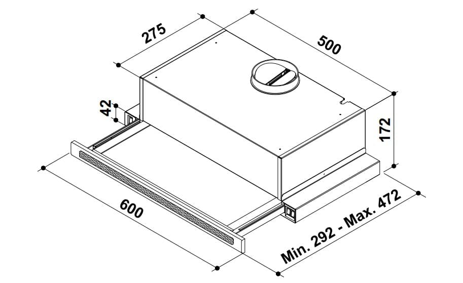 Встраиваемая вытяжка Korting KHP 6637 GNX