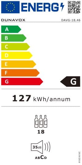 Встраиваемый винный шкаф Dunavox DAVG-18.46B.TO