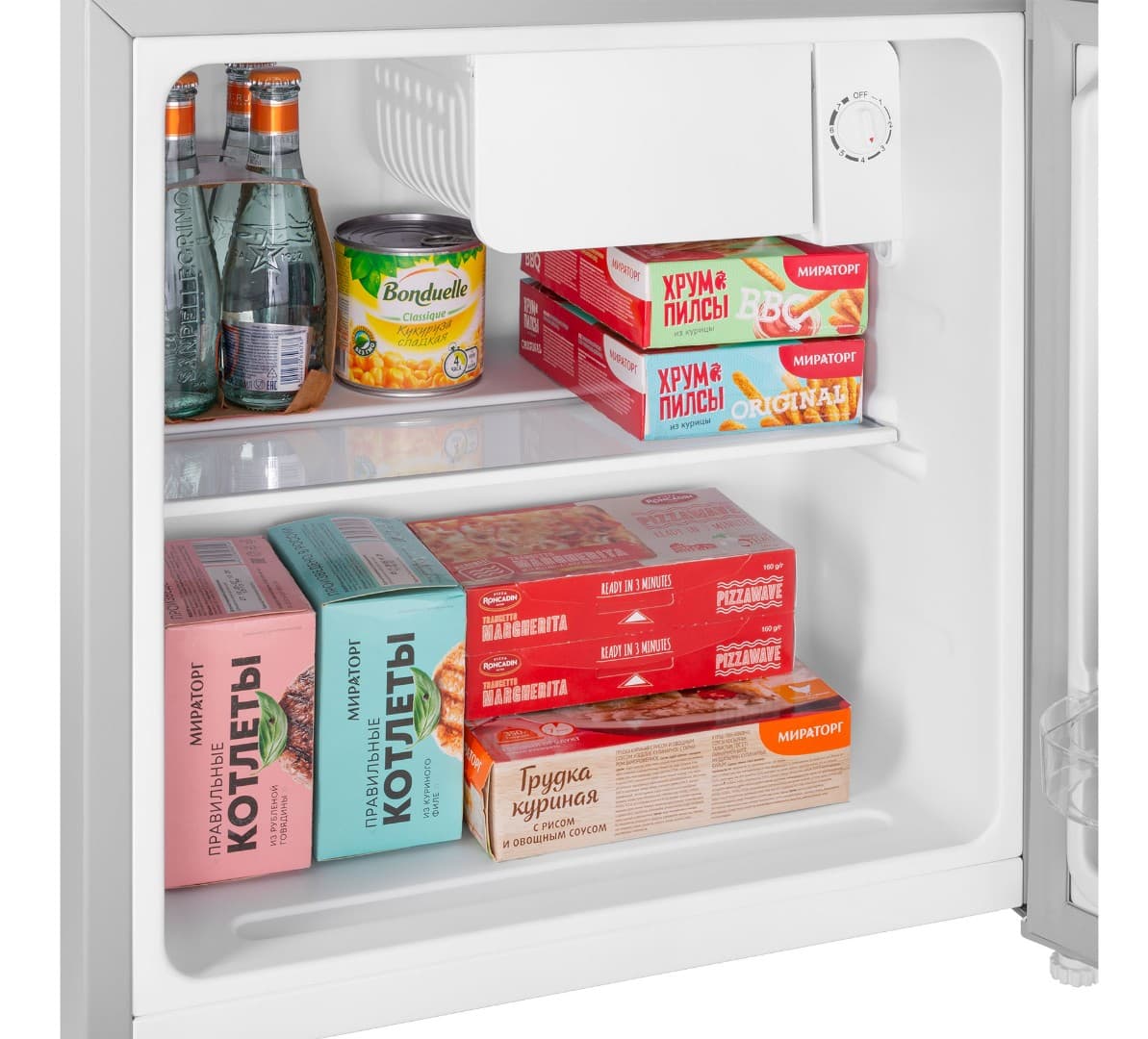 Отдельностоящий однокамерный холодильник Maunfeld MFF50SL