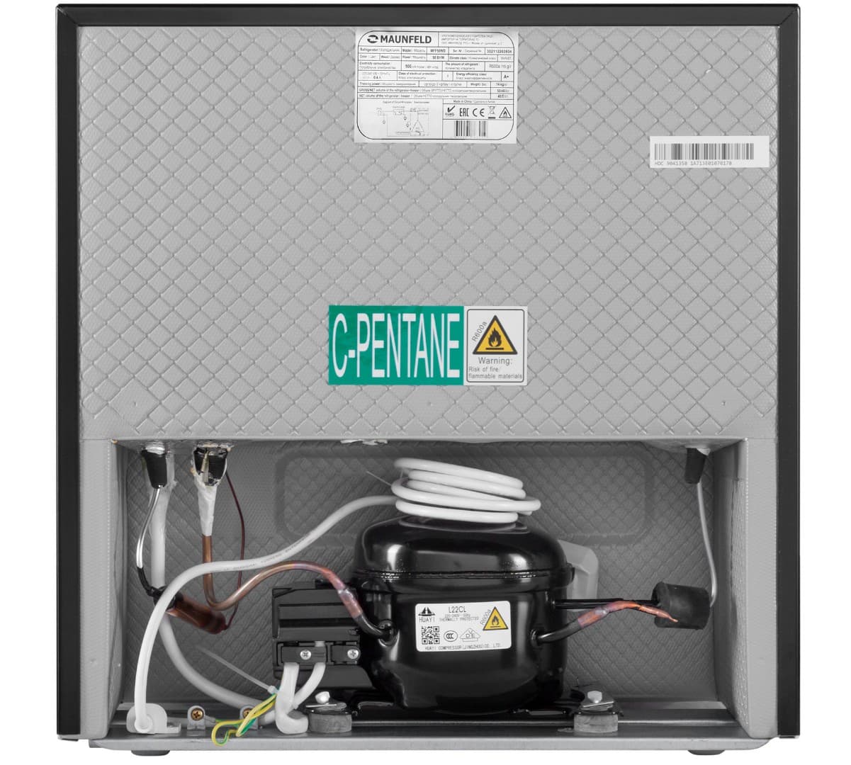 Отдельностоящий однокамерный холодильник Maunfeld MFF50WD