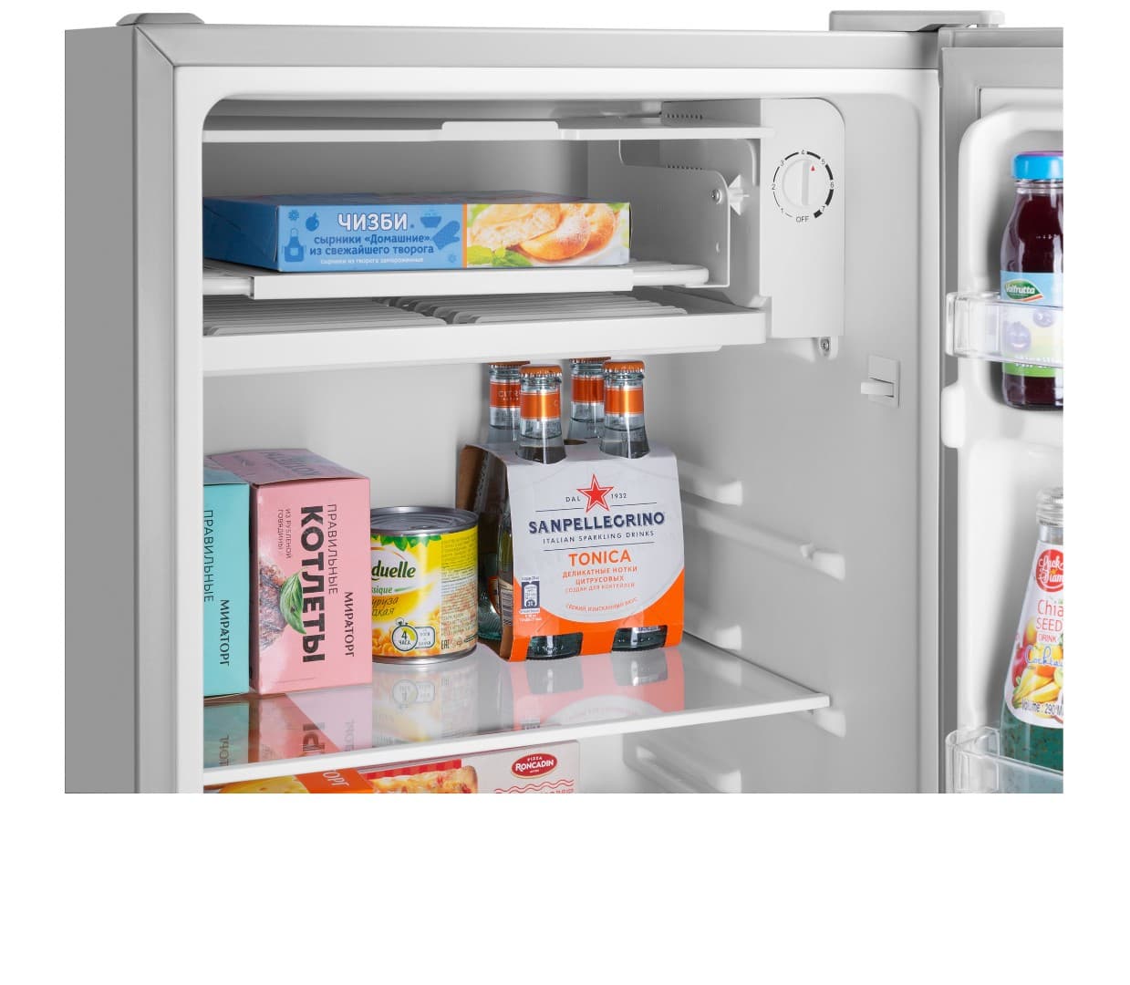 Отдельностоящий однокамерный холодильник Maunfeld MFF83SL