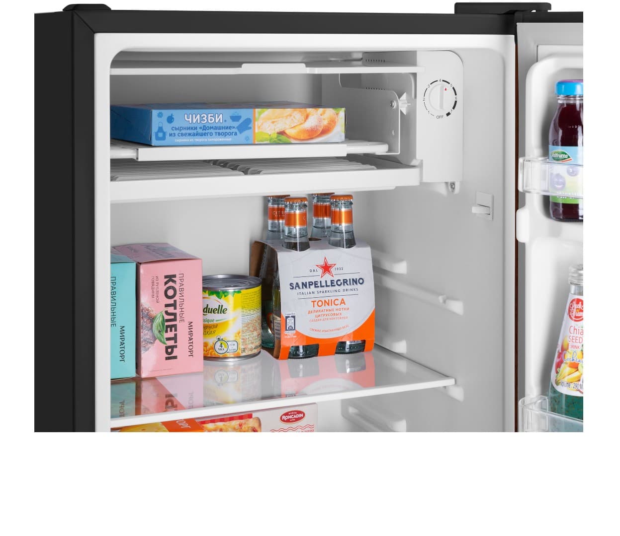 Отдельностоящий однокамерный холодильник Maunfeld MFF83WD