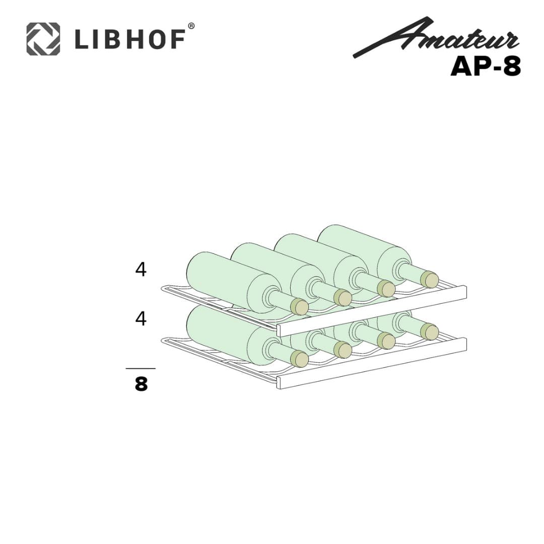 Отдельностоящий винный шкаф Libhof AP-8