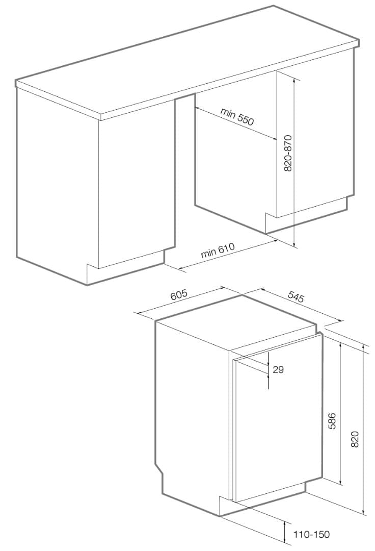 Встраиваемый морозильник Graude FG 80.1