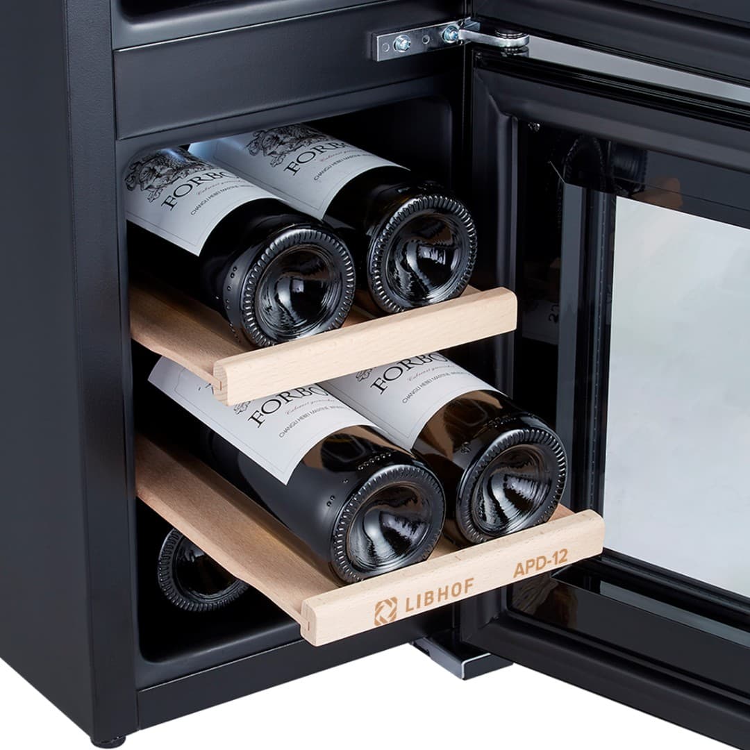 Отдельностоящий винный шкаф Libhof APD-12 black