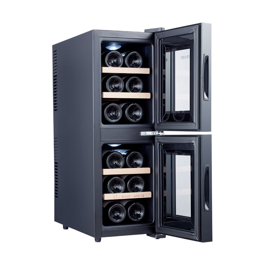 Отдельностоящий винный шкаф Libhof APD-12 black